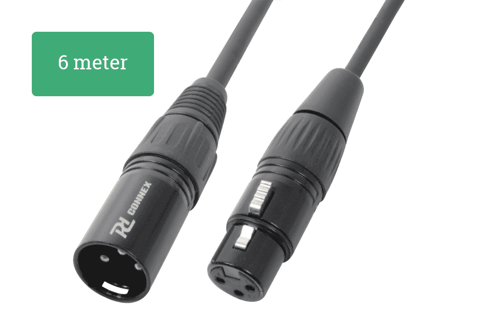 Kabel mikrofonowy XLR (m) - XLR (f) 6m